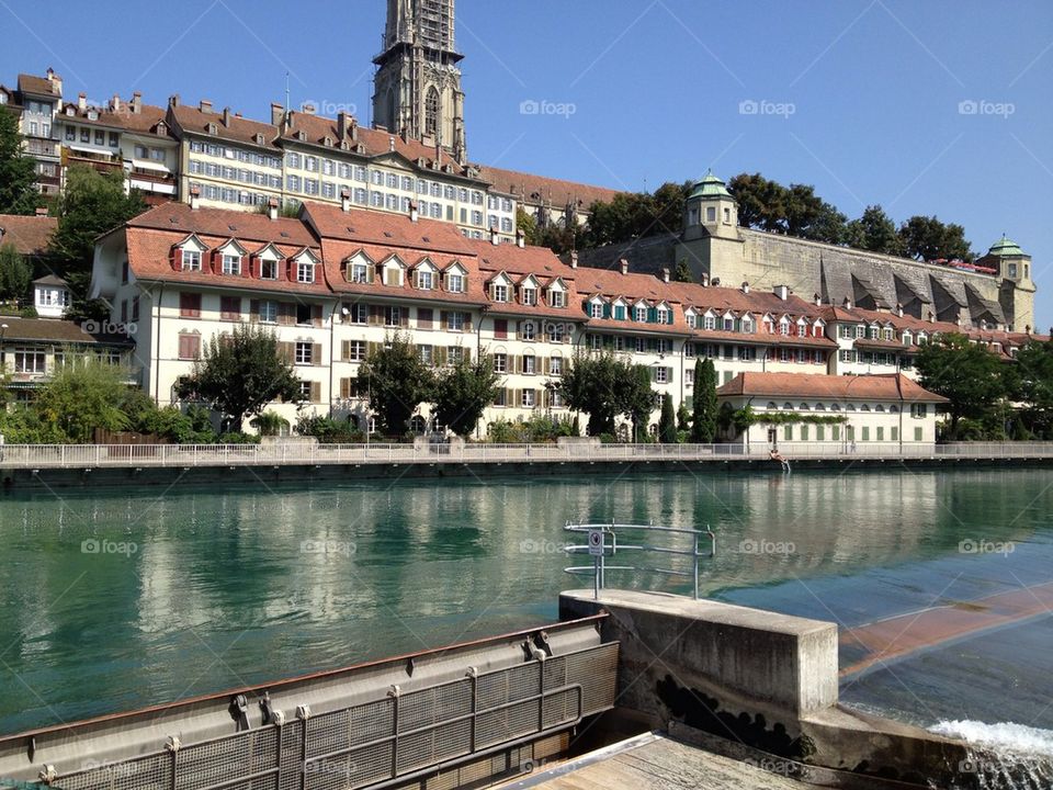 Bern near the river