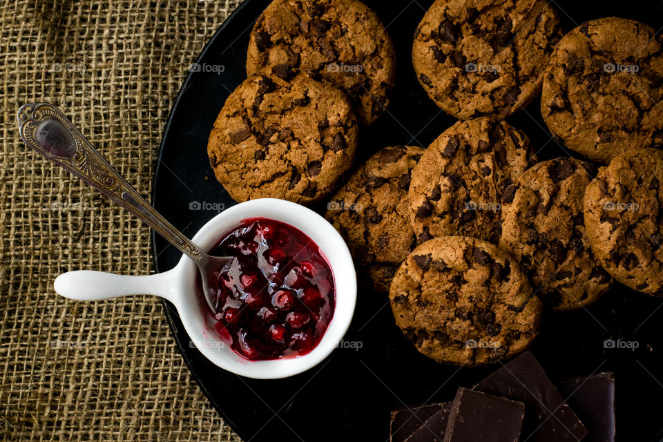 chocolate and cookies