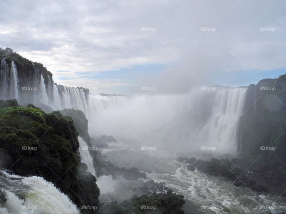 waterfall river brazil argentina by dbeck03