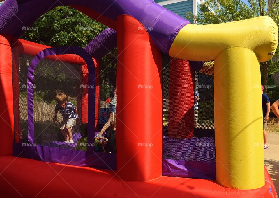 Bounce House. Colorful Bounce House for children