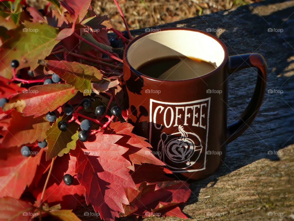 Autumn coffee time