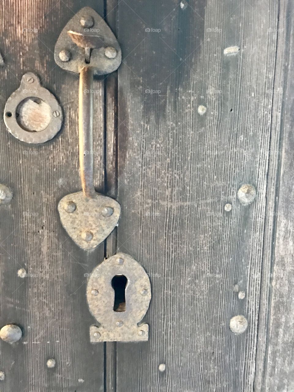 Locks from the past: door latch to the state house of the first colony of Maryland. 