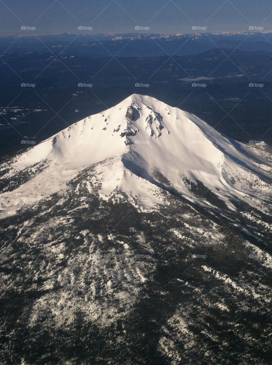 Aerial view of Cascade mountain 