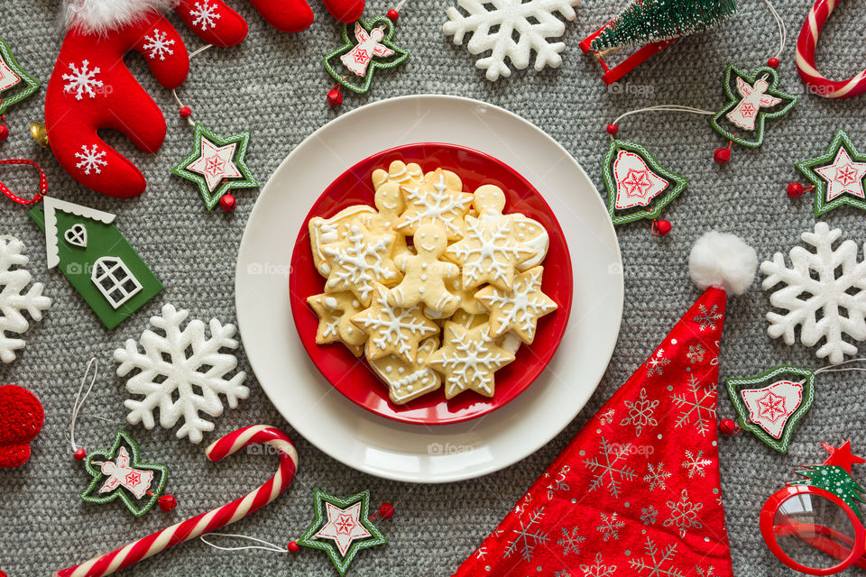 Christmas gingerbread cookies