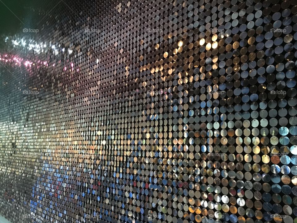Sequined wall