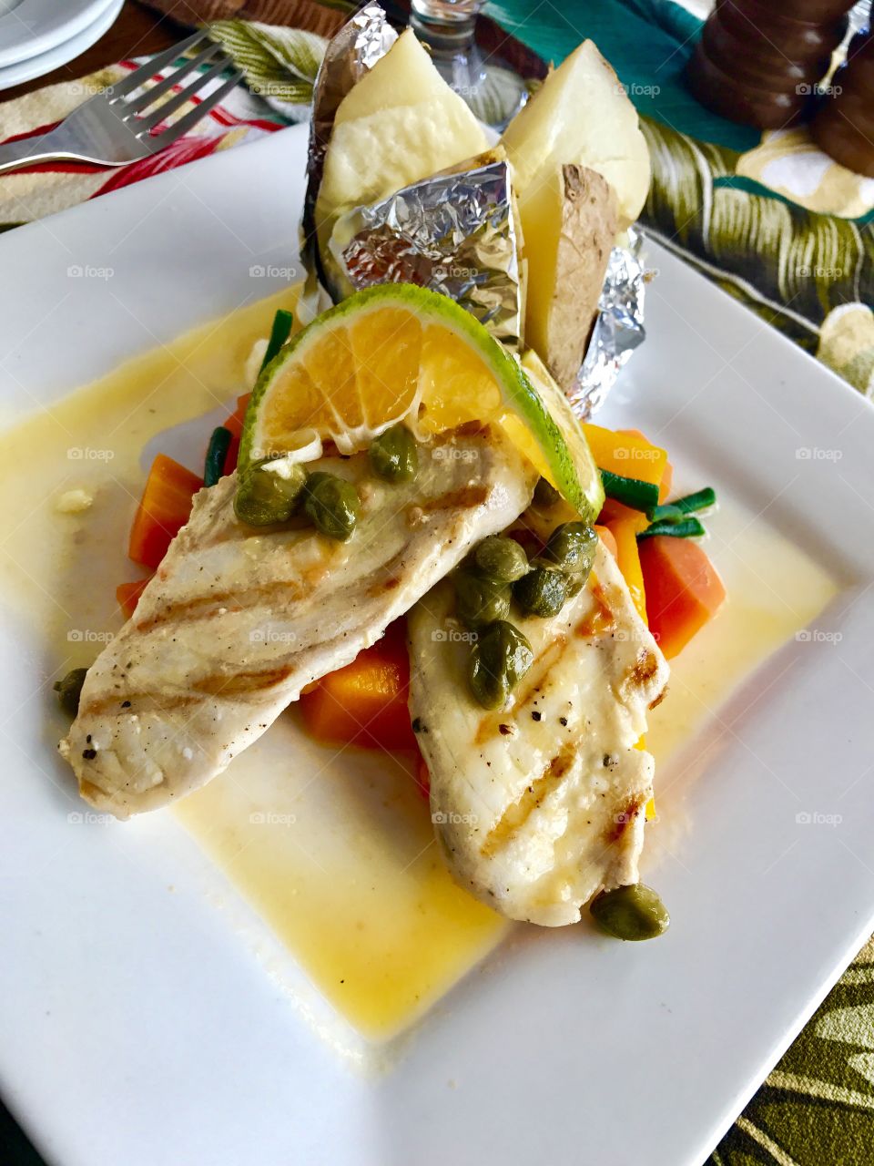 Baked Fish and Potatoes 