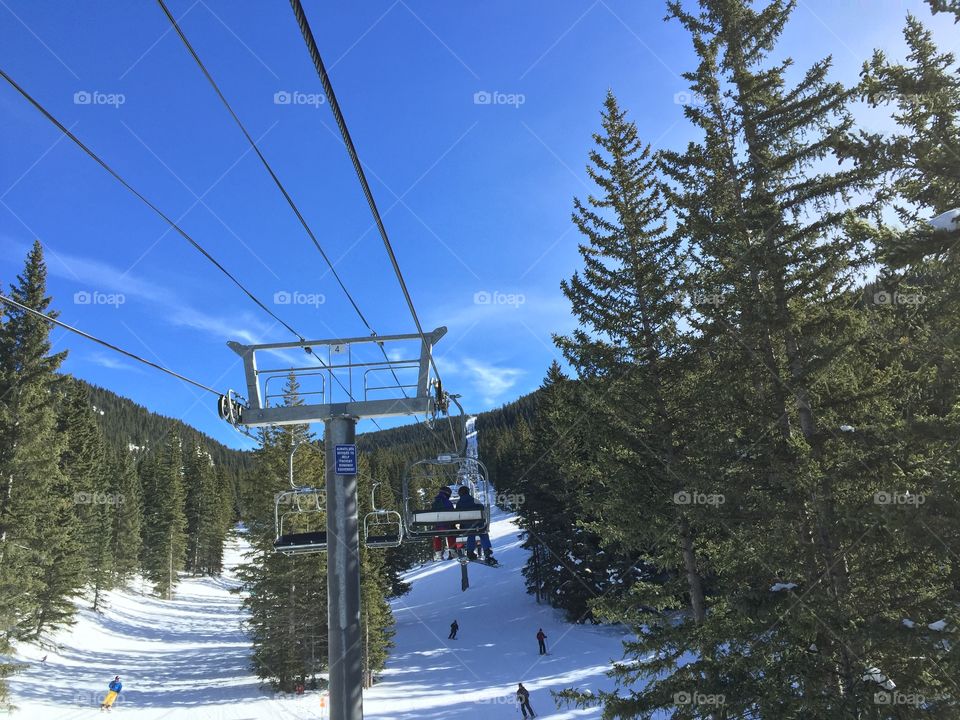 Ski lift at Ski Santa Fe.