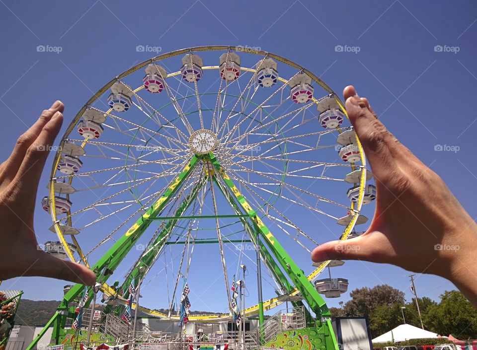 ferris wheel. County Fair ferris wheel