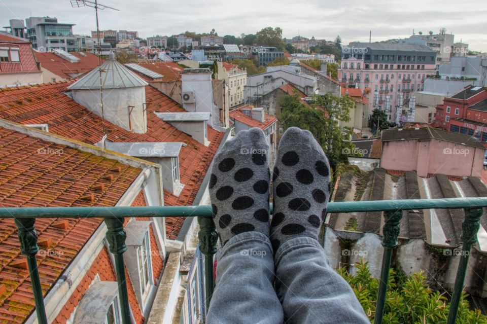 Relaxing in the morning in Portugal 