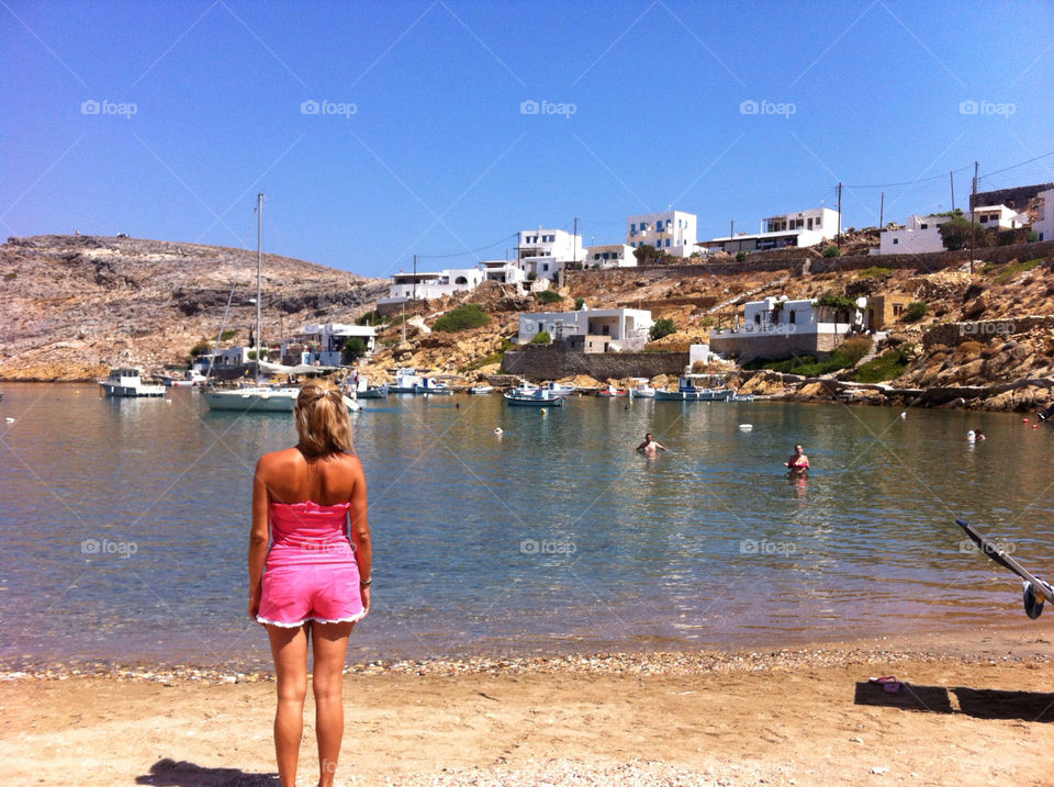 beach girl blonde island by harriskats77