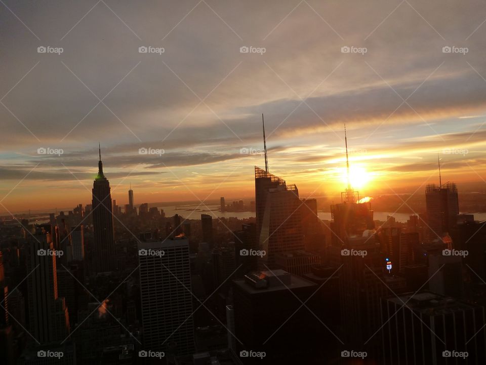 Manhattan sunset