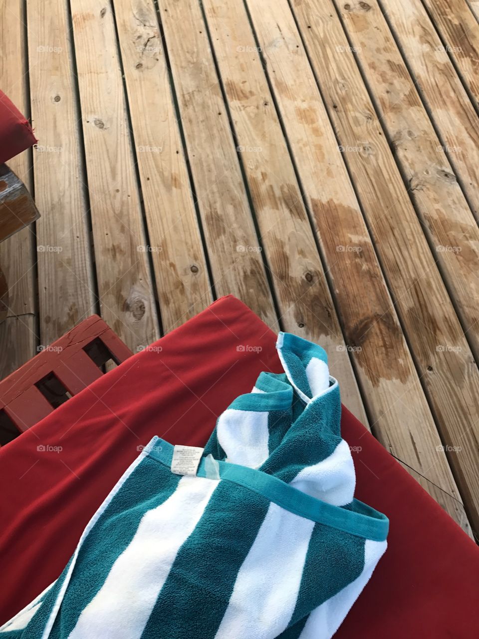 Summer towel and dock
