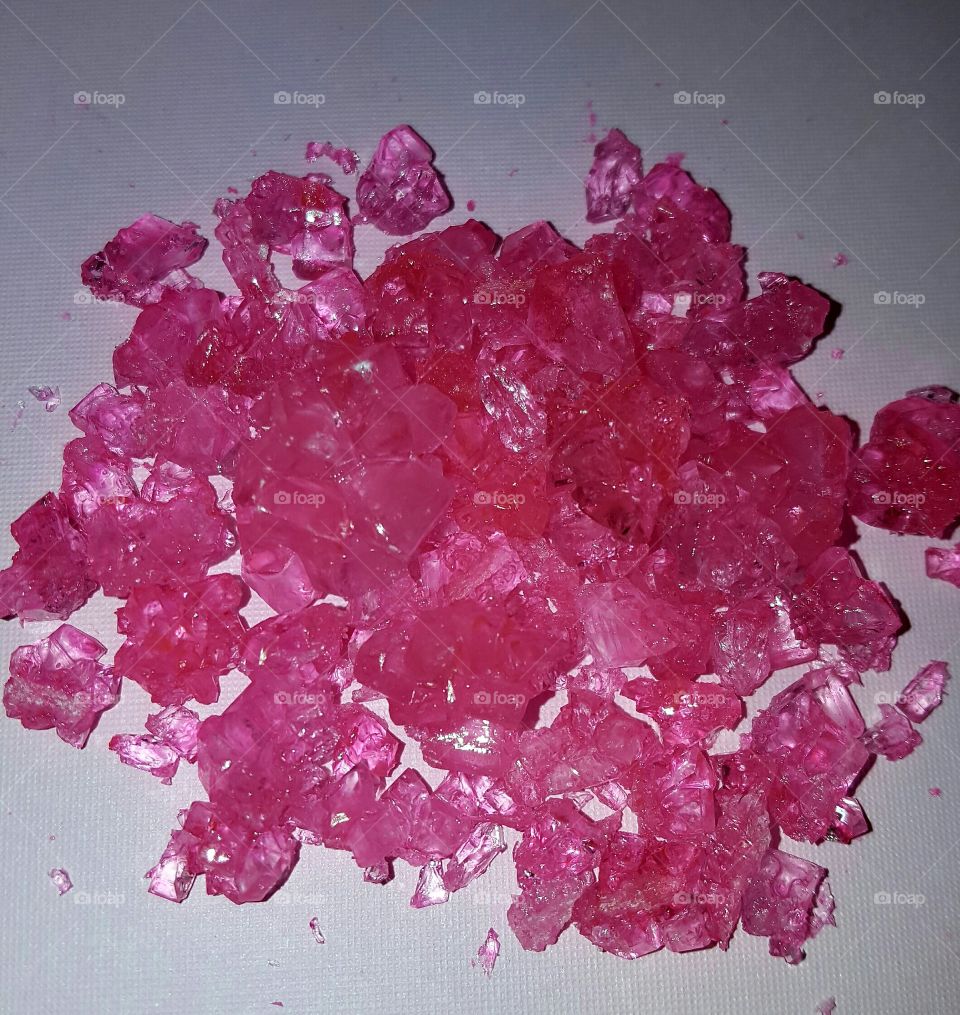 pink rock candy