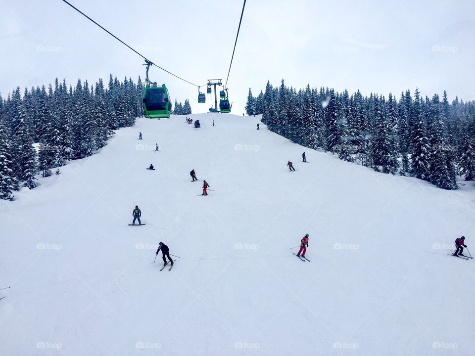 People skiing 