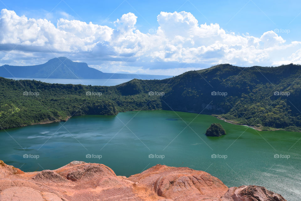 Taal volcano (taken a year before it erupted in Feb 2020)