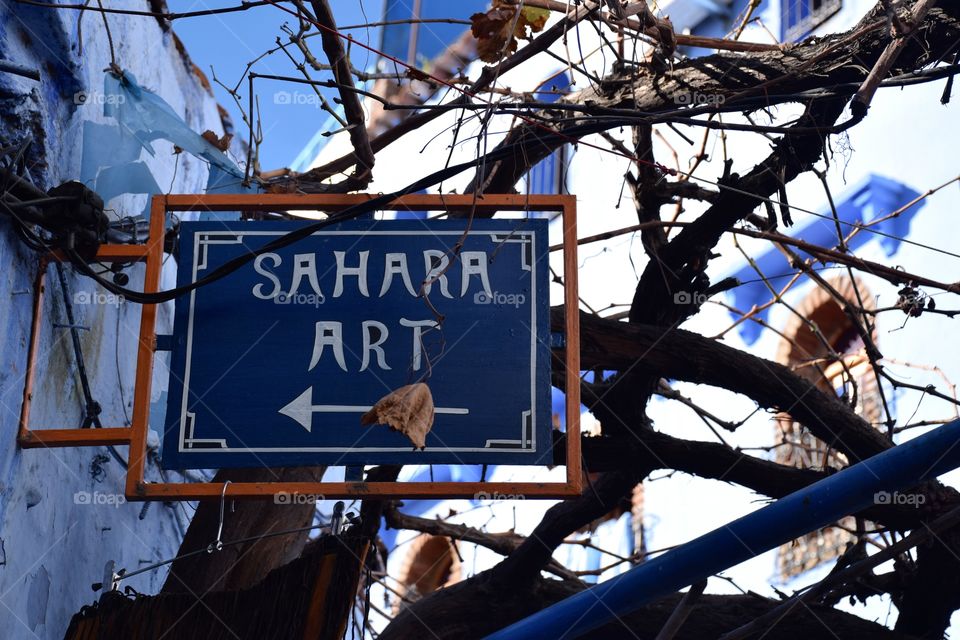 Sign board Sahara art