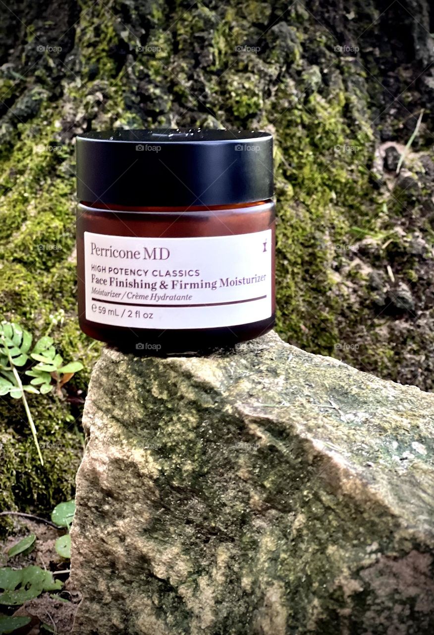 Beauty product I love! Perricone MD. Firms and moisturizes your face. Placed in a natural environment 🤎