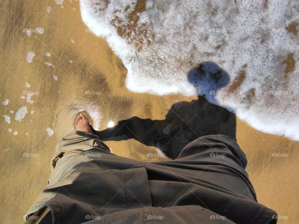 shadow in the beach