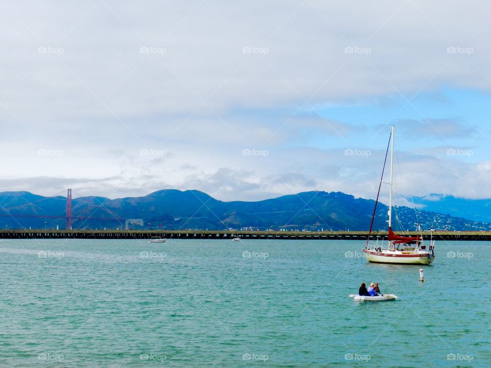 Golden Gate Bridge from distance 