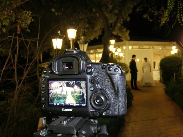 Wedding Photoshoot at night, with camera and tripod 