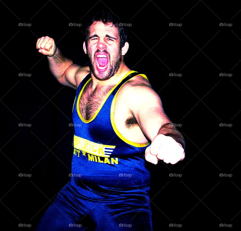 Backdrop Picture in Pro Wrestling Gear