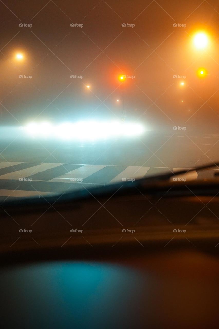 foggy nights, nature is  beautiful