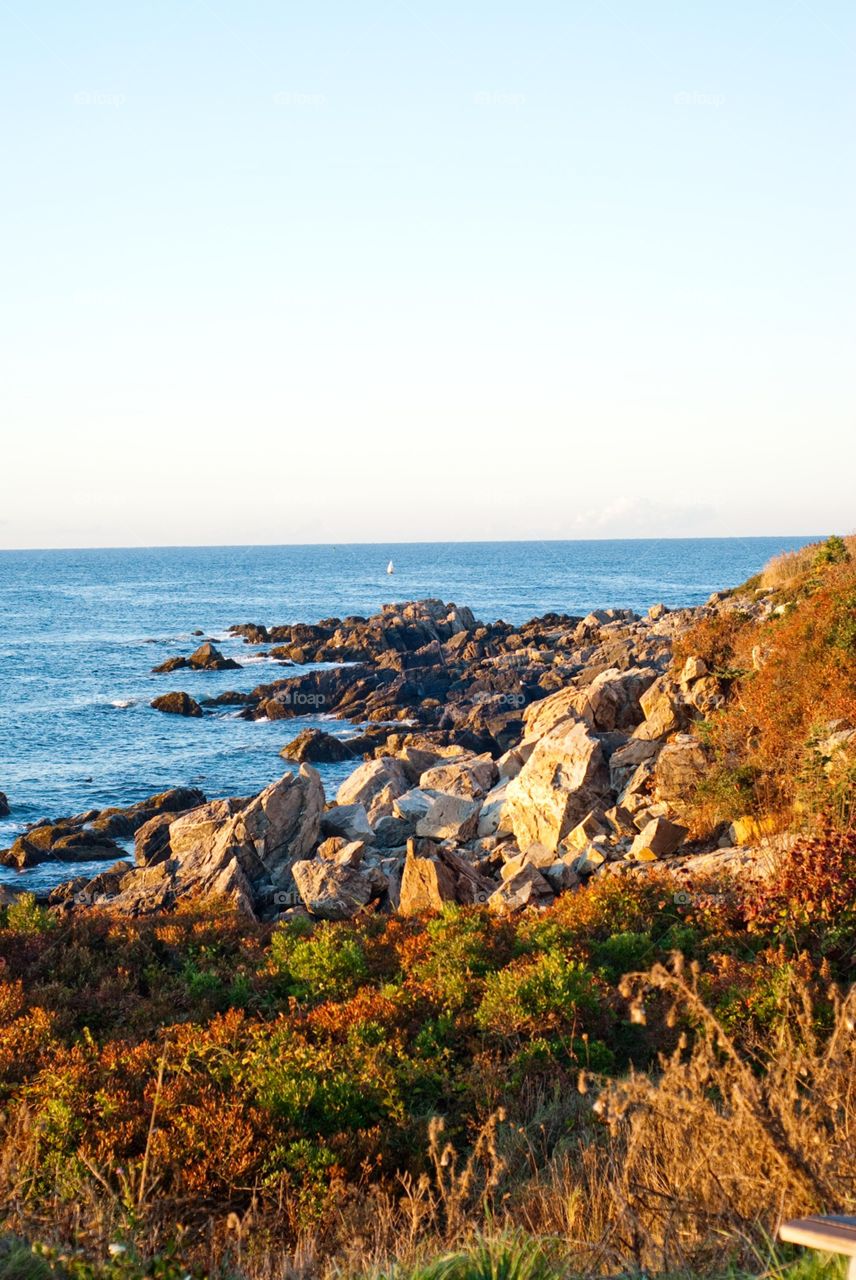 Rocky Shore of Kennebunkport Maine