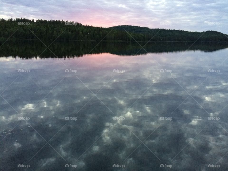 Sunset Värmland. Midsommar