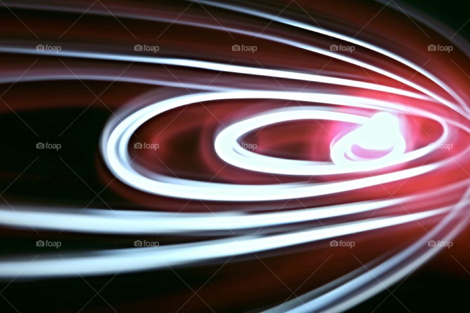 orbit-shaped long exposure shot photo 