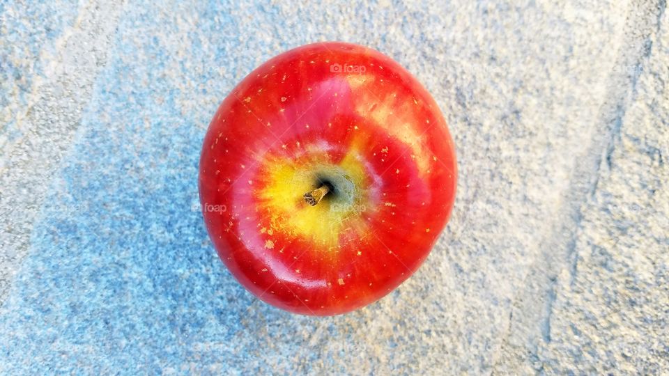 Red juicy apple