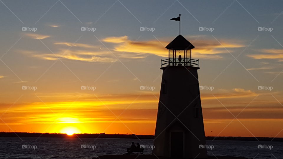 Lighthouse  at Lake Hefner  in OKC,  Ok