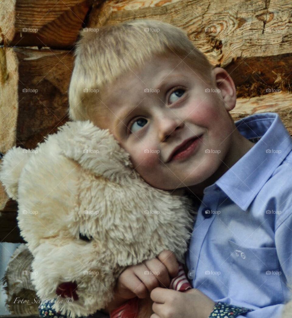 Boy with Teddy 