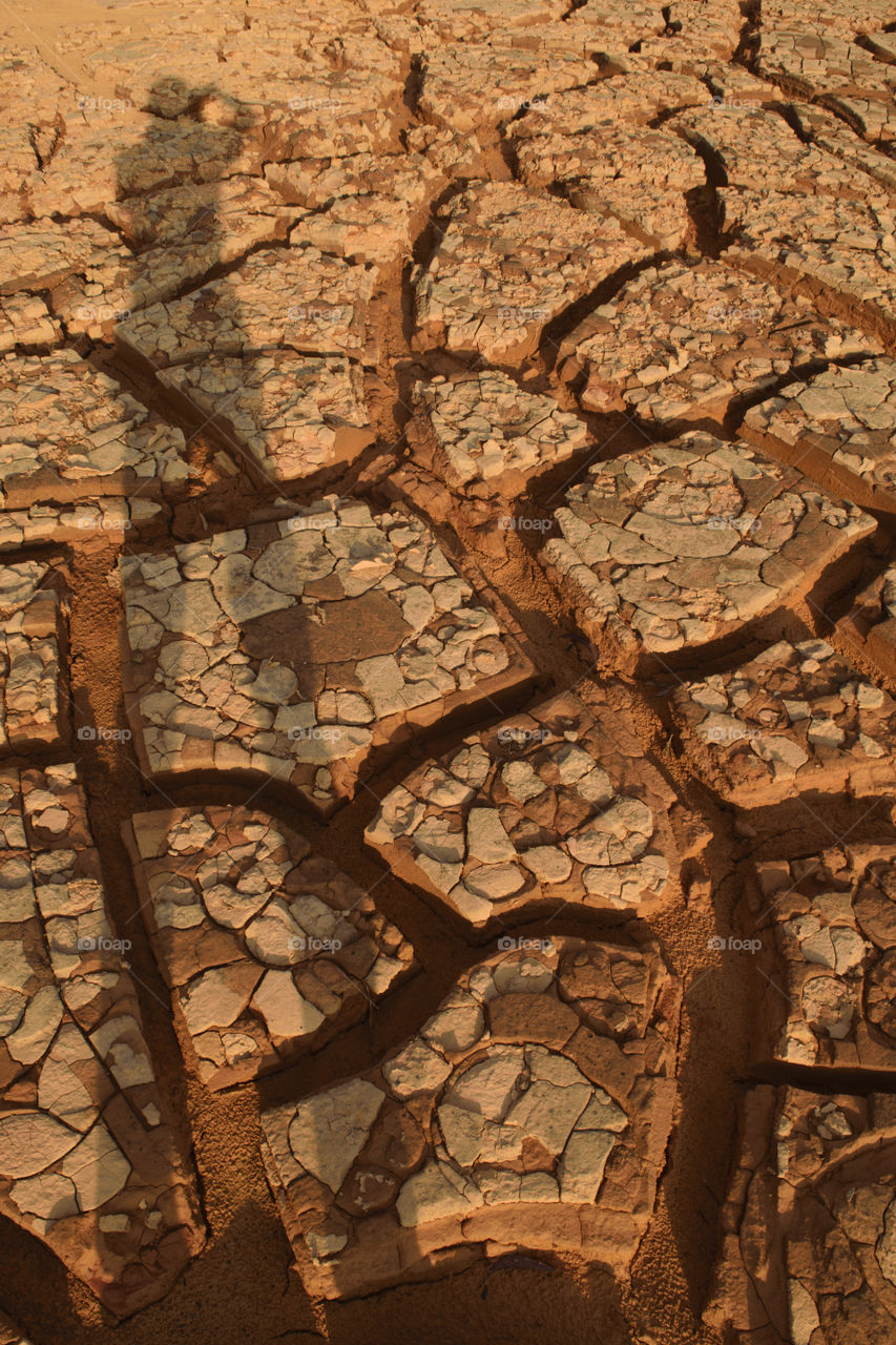 Textured of ground Arid climate