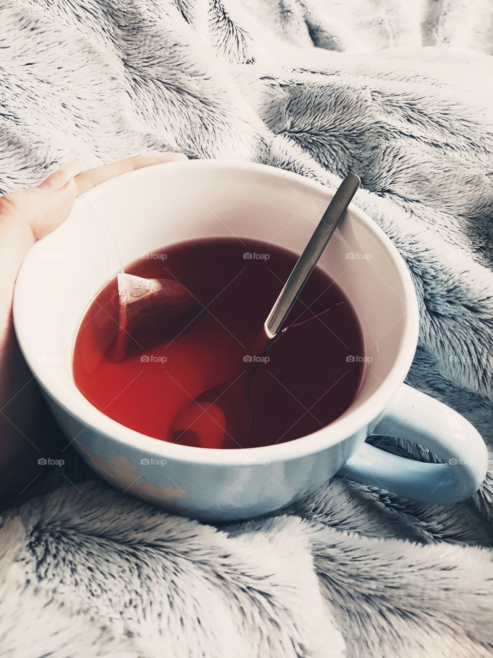 Relax with a fruit tea at home