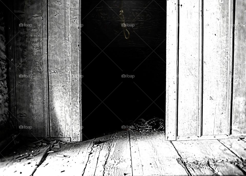 greece old house dark fear black photography art minimal ghost noose
mono filter creepy scary door wood wooden floor shadow shadows