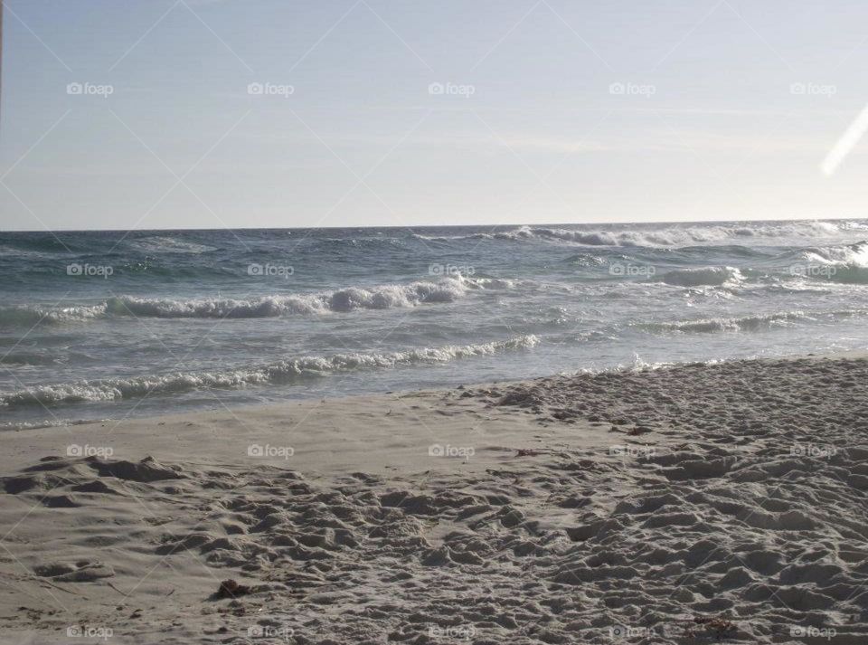 Looking out at the Gulf of Mexico in Panama City beach