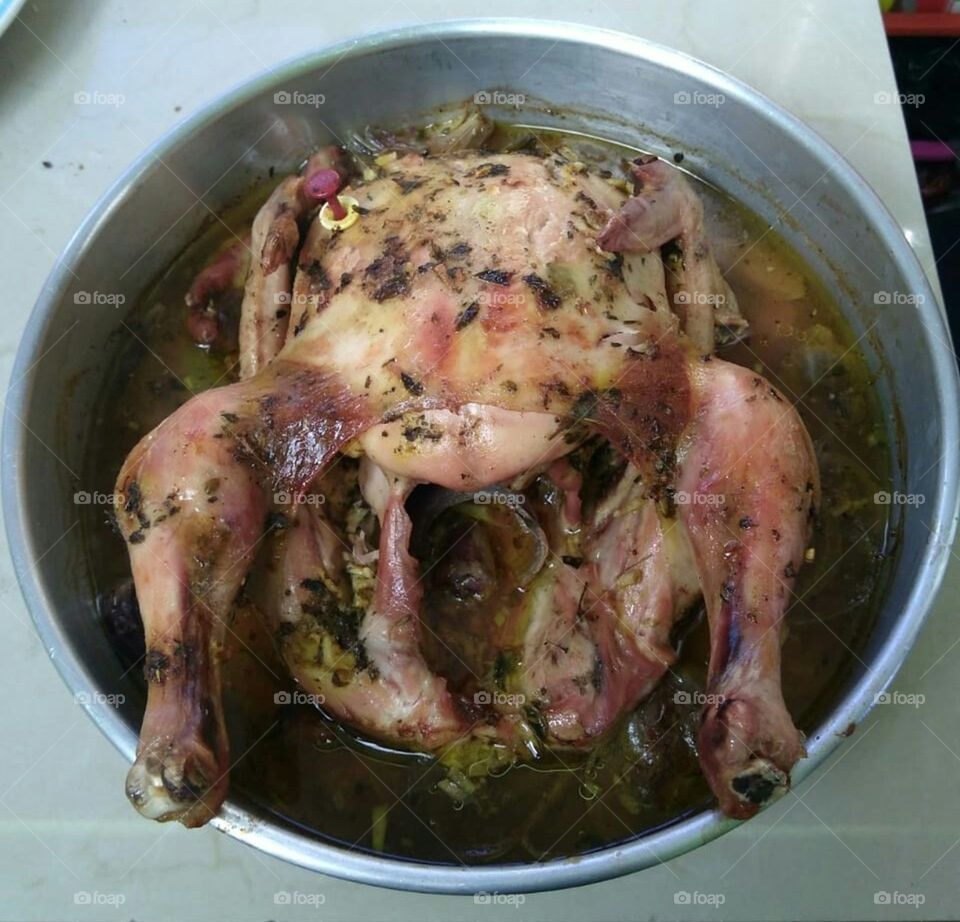 baked chicken with fine herbs