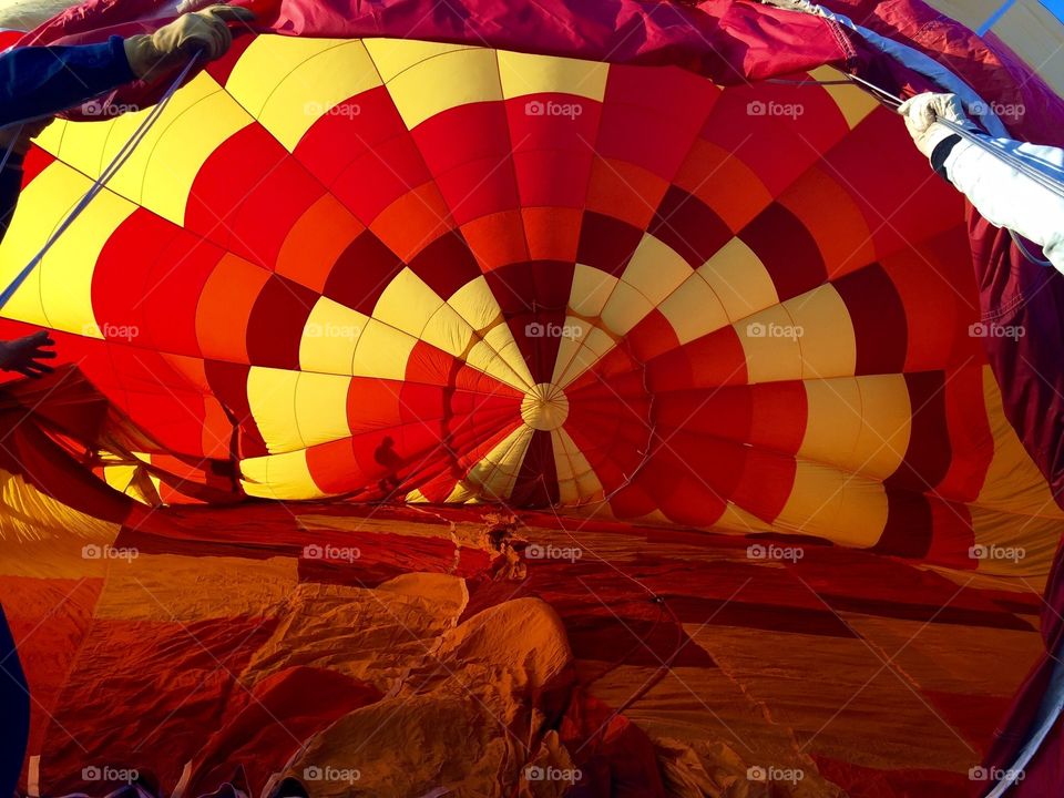 Balloon Fiesta 2015 ABQ. Inside amazingly colorful balloon