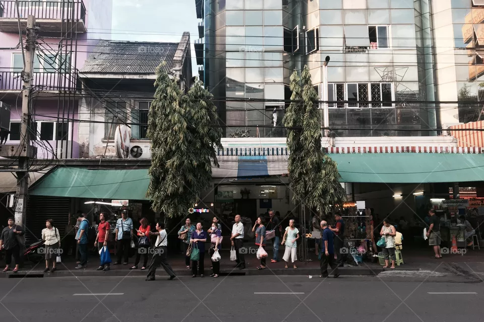 City, People, Street, Group, Many