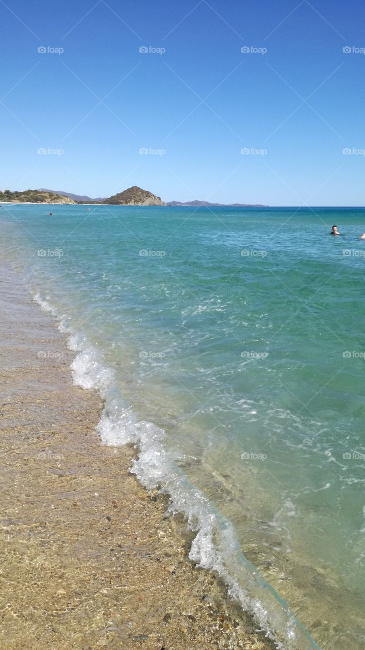 today 08/10/2017 in cala sinzias beach Sardinia