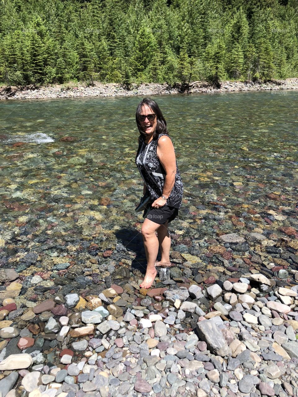 Cold water at Glacier National Park 