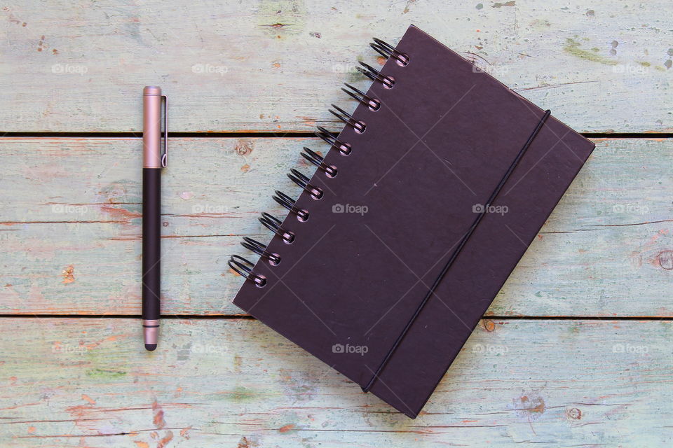 pen and notebook