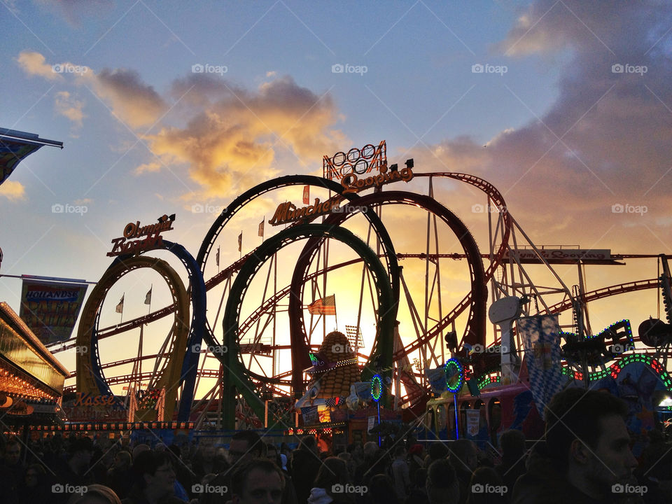 sunset germany roller fair by rolfboom