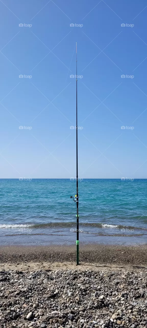 Surfcasting and beautiful sea