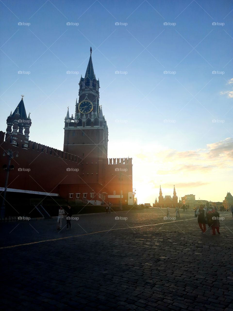 Moscow Kremlin at sunset