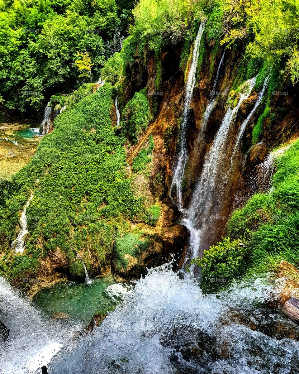 Waterfall lakes plitvice, croatia