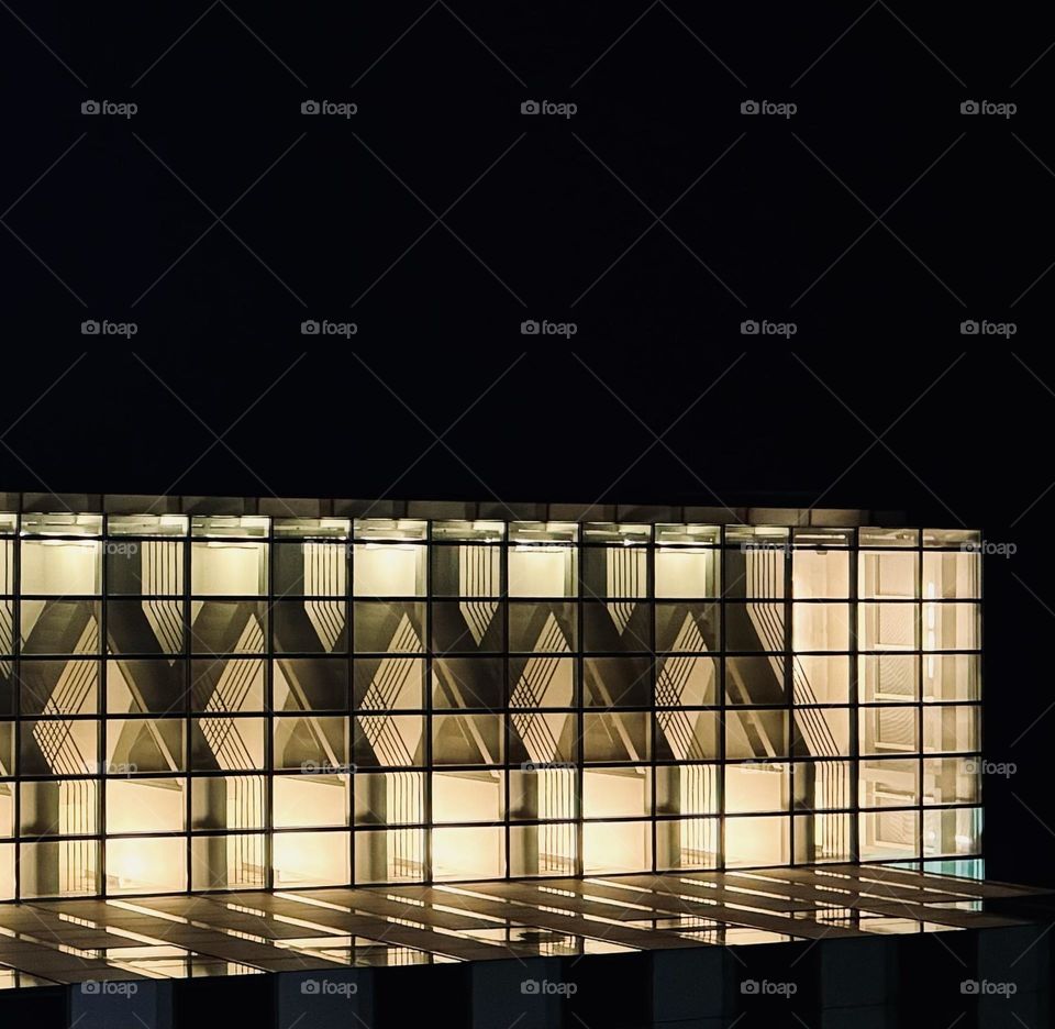 Architecture: building at night 
