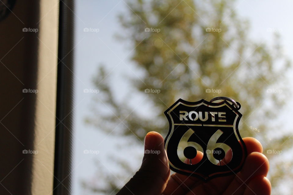 Route 66 keychain