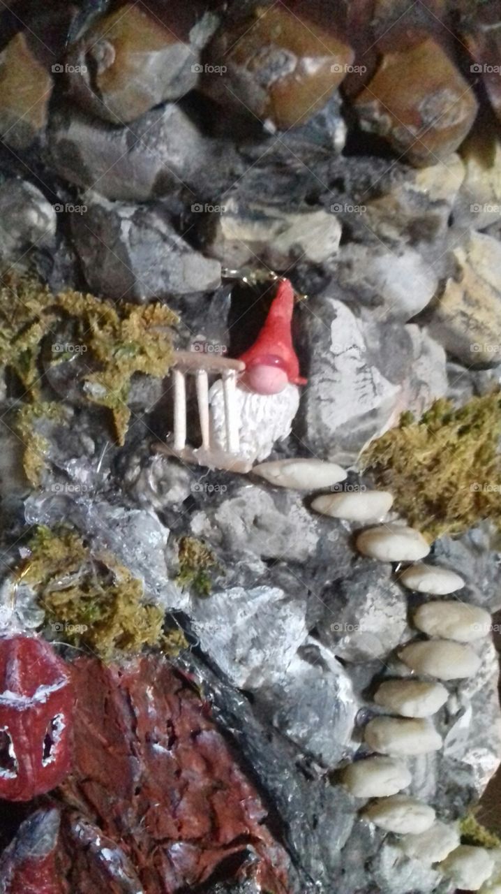gnome at the door (it s my craft..I love gnomes)