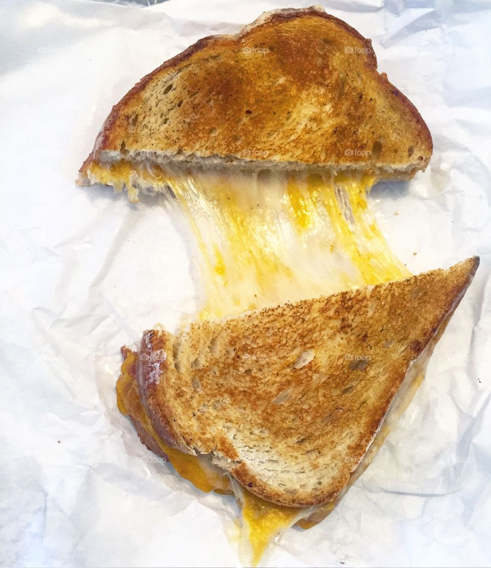 Grilled cheese on sourdough 